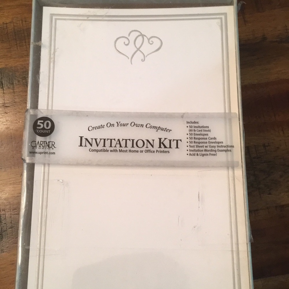 New in box Printable Invitations